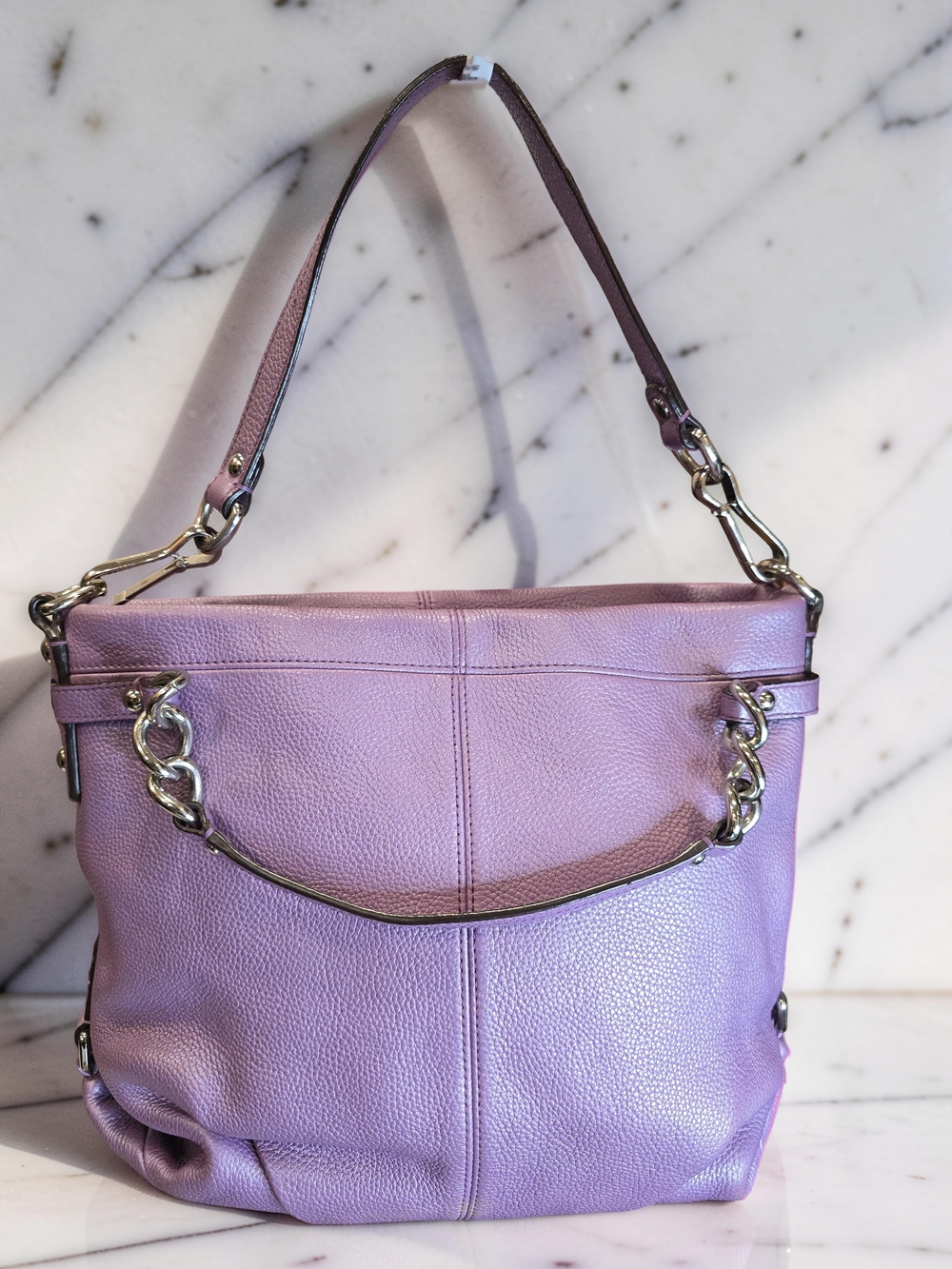 Coach Brooke Pebbled Leather Hobo Bag